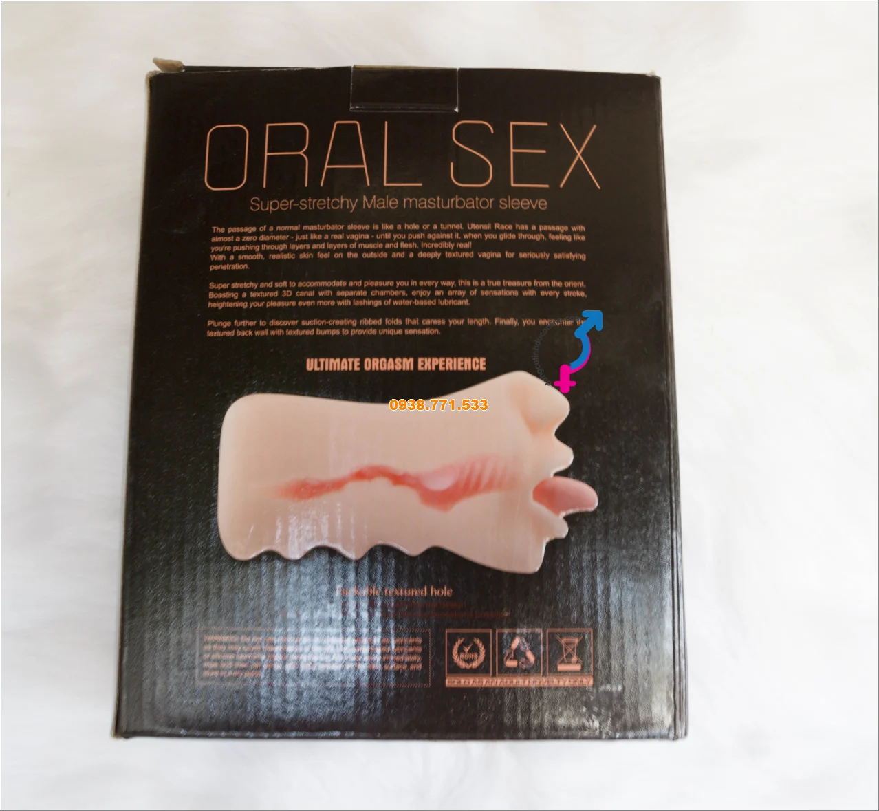 Miệng Giả 3D Silicon TPE Oral Sex Simulator Lưỡi & Răng Chân Thực âm đạo giả orasex