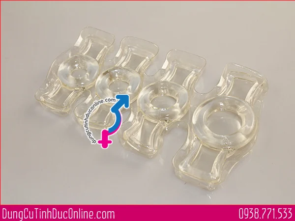Sáu vòng đeo silicone trong suốt nhiều cỡ của LG-101