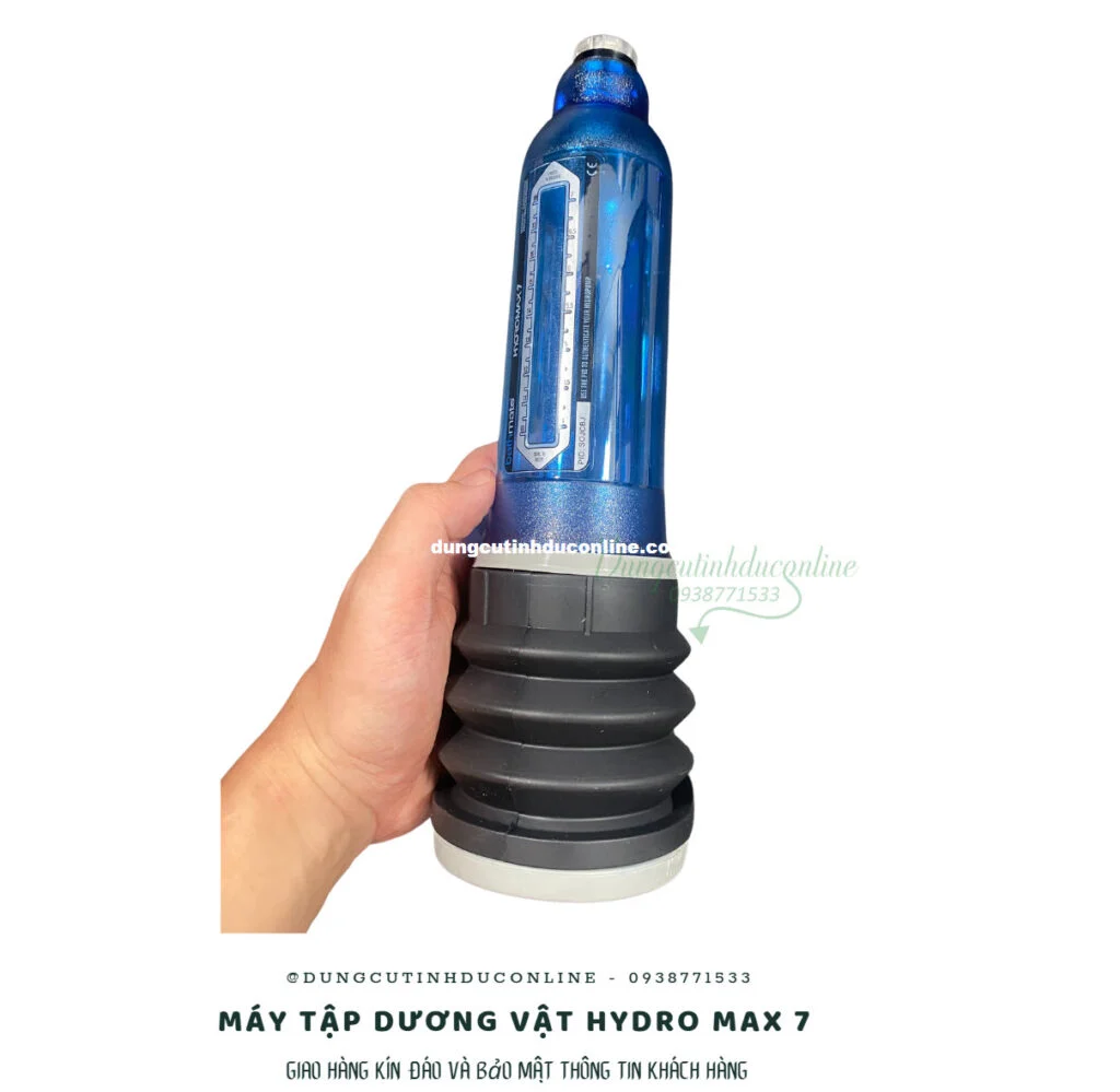 Cơ chế thủy lực Bathmate Hydromax 7 tạo áp bằng nước ấm