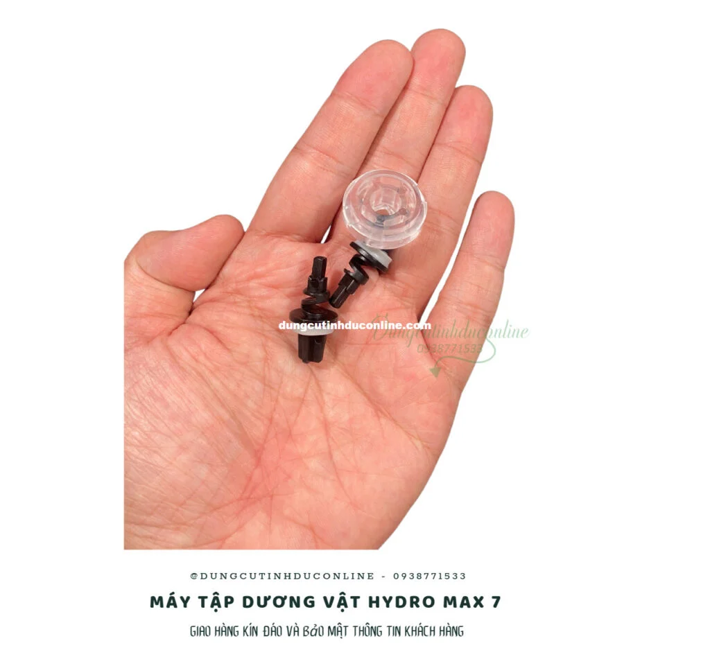 Thân máy Bathmate Hydromax 7 và phần đế bằng silicon mềm