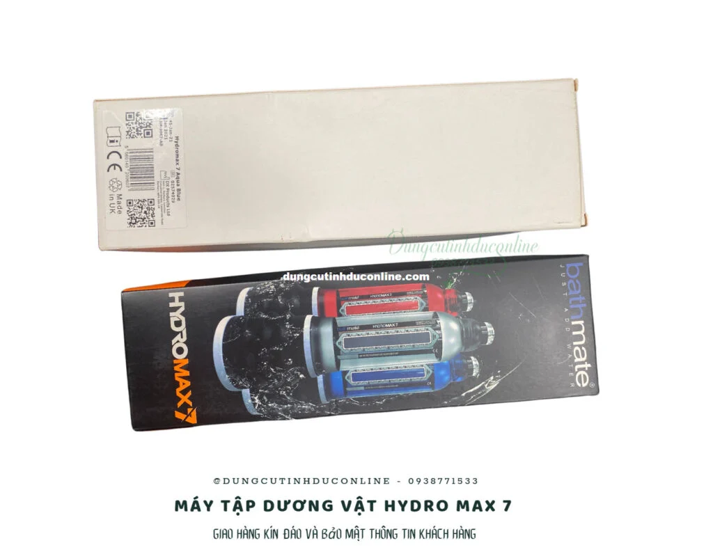 Máy tập Bathmate Hydromax 7 vận hành bằng nước, không dùng pin