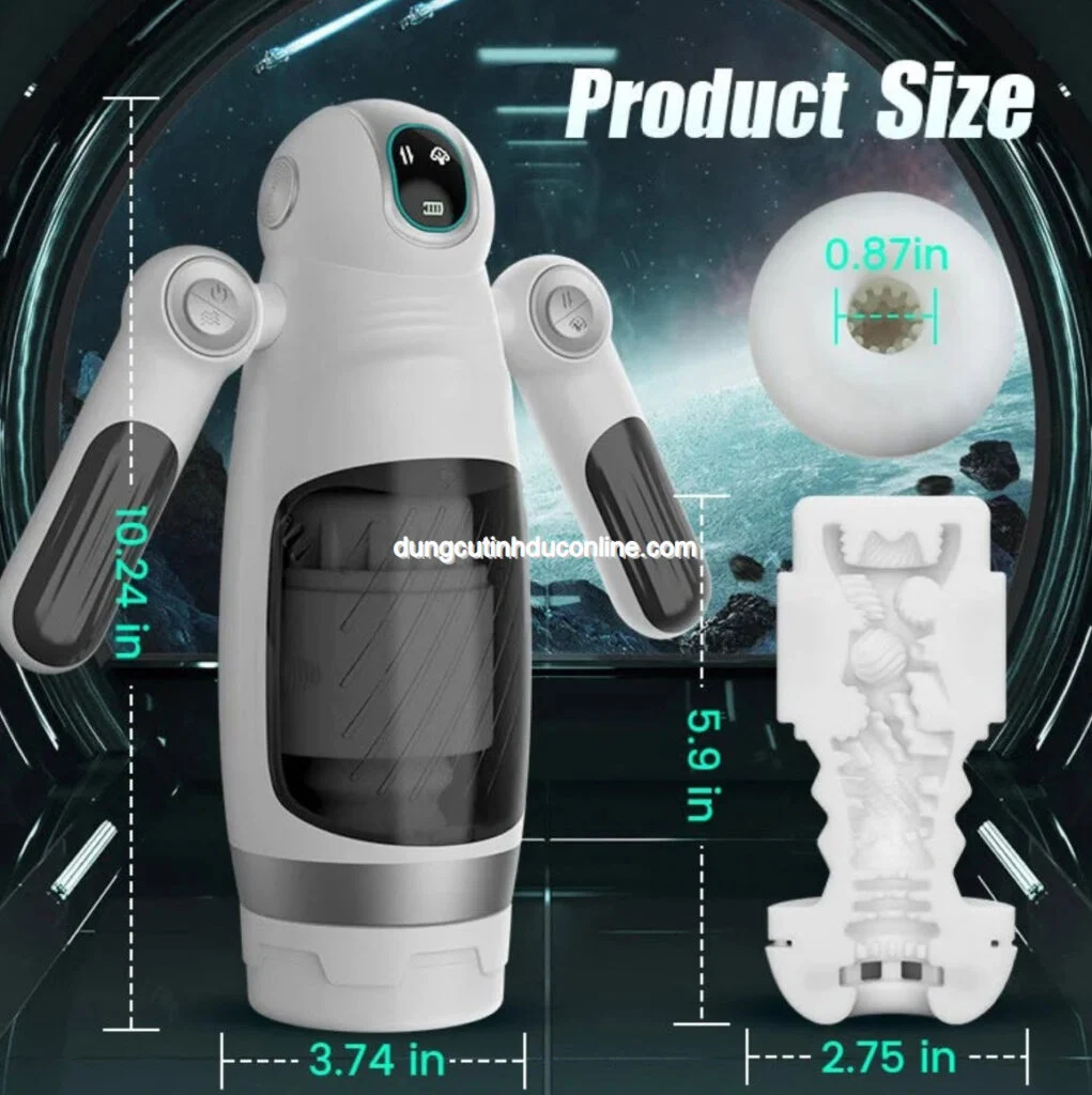 Máy thủ dâm robot bú mút tự động 12 chế độ rung
