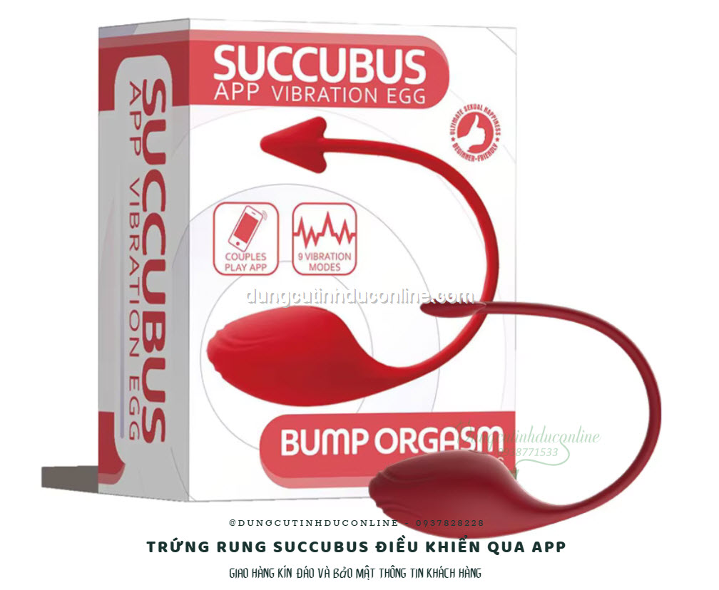 Trứng rung Succubus điều khiển từ xa