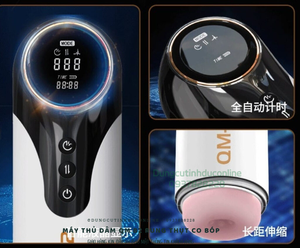 Máy Thủ Dâm QM B2 Rung Thụt Co Bóp
