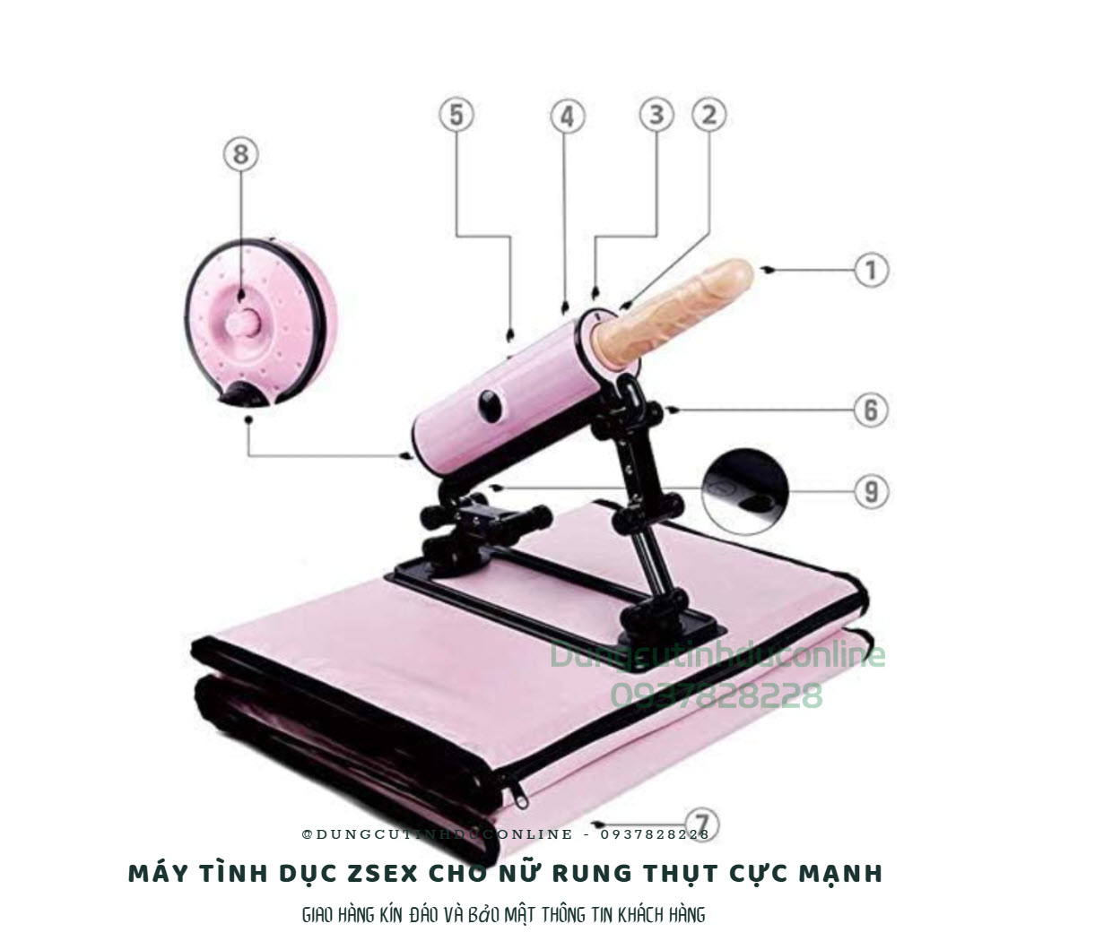 Máy Tình Dục ZSEX Rung Thụt Cực Mạnh Có Nhiệt may tinh duc Zsex 0004 Shop Sextoy cho nu