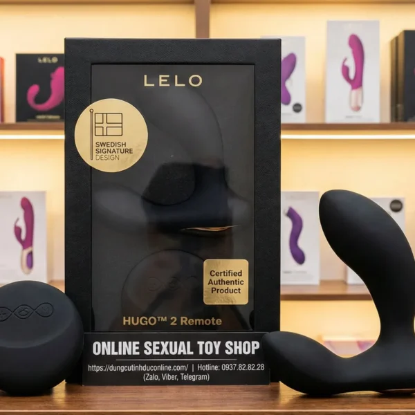 LELO Hugo 2 Remote Sở Hữu 2 Động Cơ Rung Mạnh