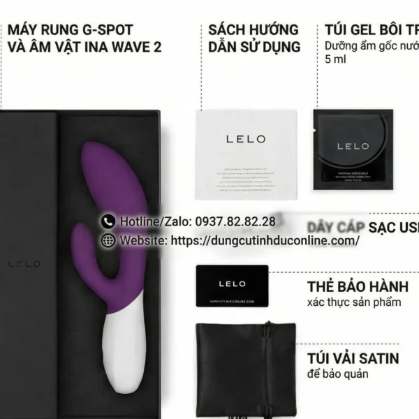 LELO INA Wave 2 Máy Massage Thụy Điển Cao Cấp Công Nghệ WaveMotion LELO INA Wave 2 0000 Shop dungcutinhduconline
