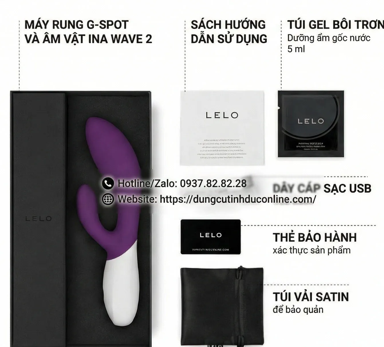 LELO INA Wave 2 Máy Massage Thụy Điển Cao Cấp Công Nghệ WaveMotion LELO INA Wave 2 0000 Shop dungcutinhduconline