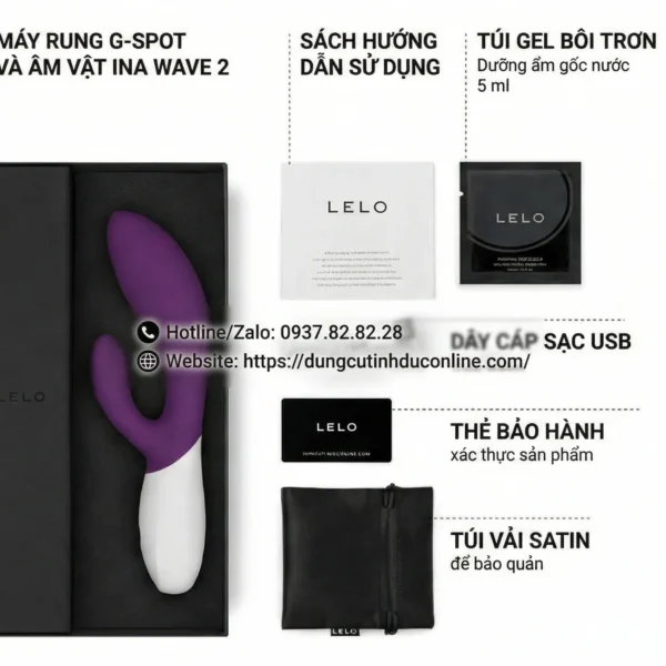 LELO INA Wave 2 Máy Massage Thụy Điển Cao Cấp Công Nghệ WaveMotion LELO INA Wave 2 0001 Shop dungcutinhduconline