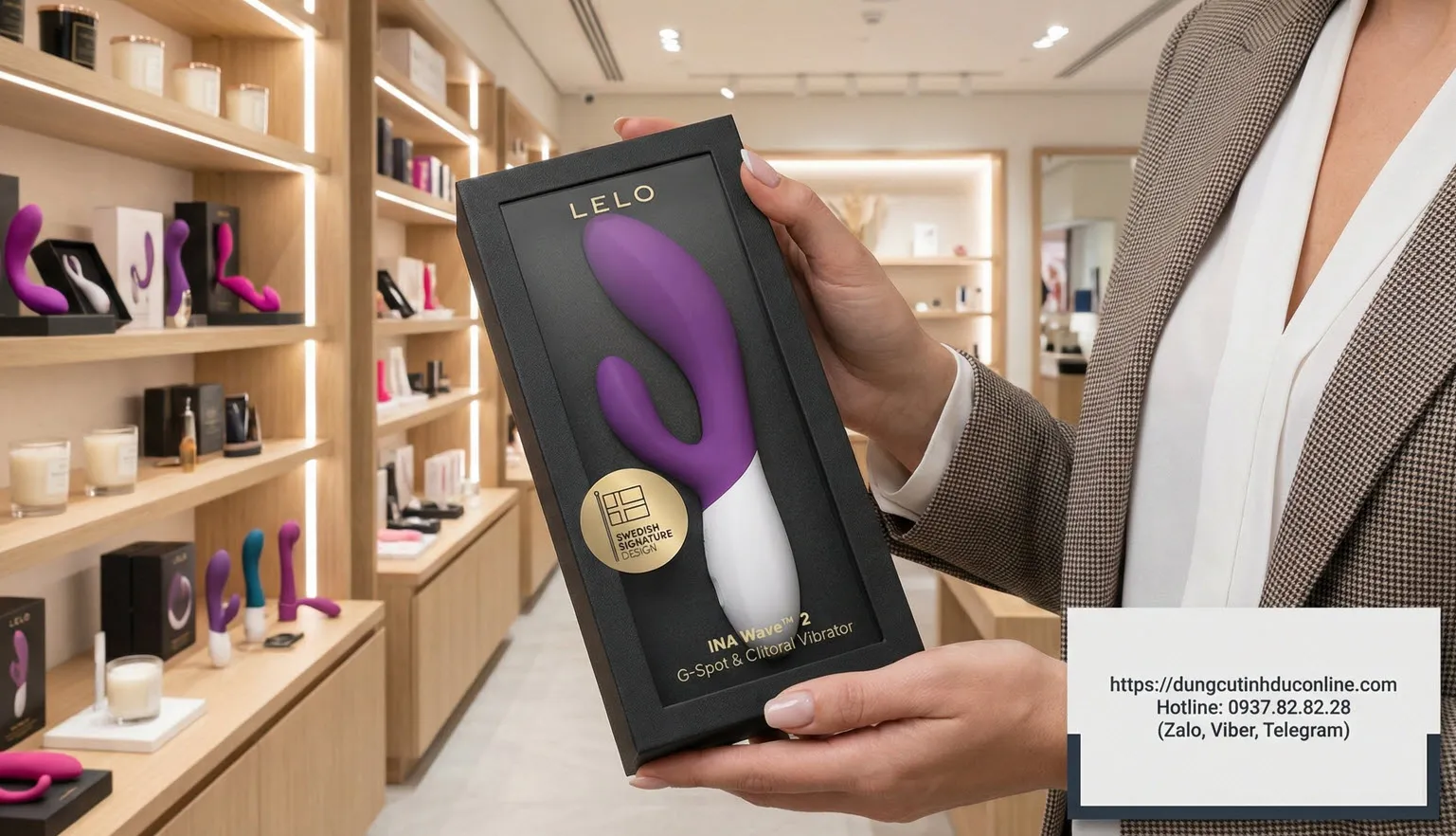 LELO INA Wave 2 Máy Massage Thụy Điển Cao Cấp Công Nghệ WaveMotion LELO INA Wave 2 0006 Shop dungcutinhduconline