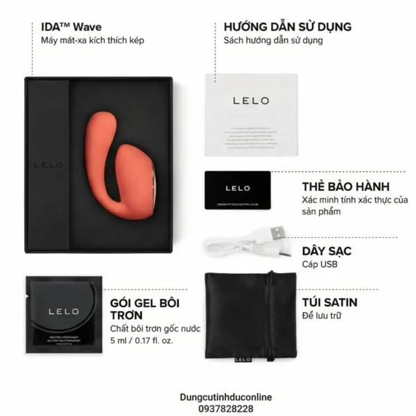 Lelo Ida Wave Máy Rung Massage Đa Điểm Cho Nữ Lelo Ida Wave 0004 Shop dungcutinhduconline