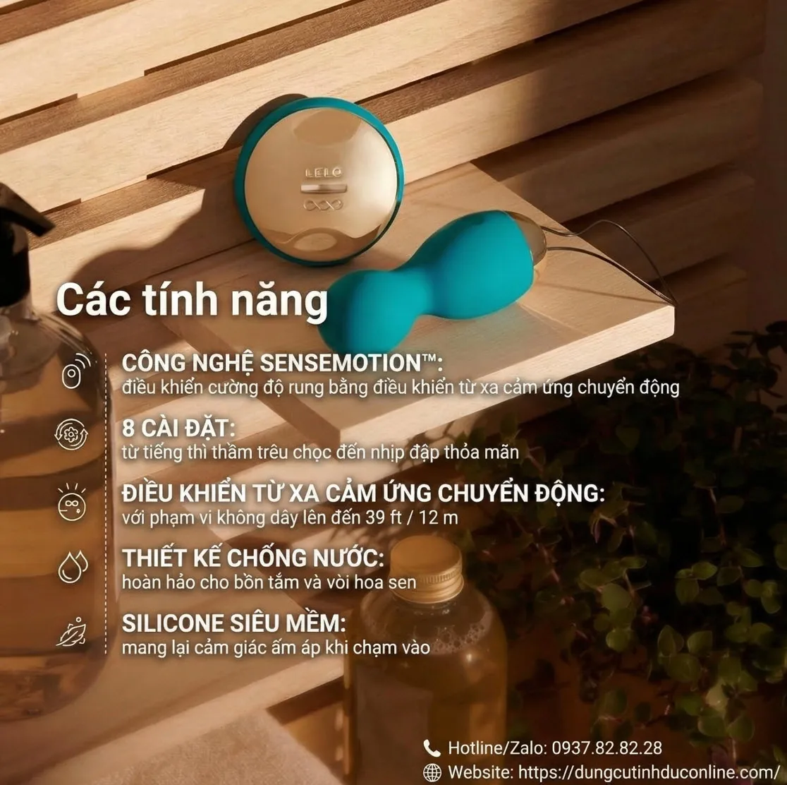 Lelo Hula Bead Trứng Rung Điều Khiển Từ Xa trung rung Lelo Hula Bead 0009 dungcutinhduconline