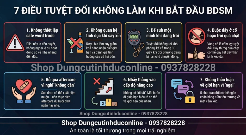 bdsm mới bắt đầu nên tránh