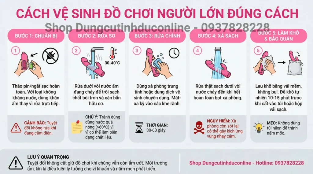 Cách Vệ Sinh Đồ Chơi Người Lớn Từ A-Z Cách Vệ Sinh Đồ Chơi Người Lớn Từ A-Z