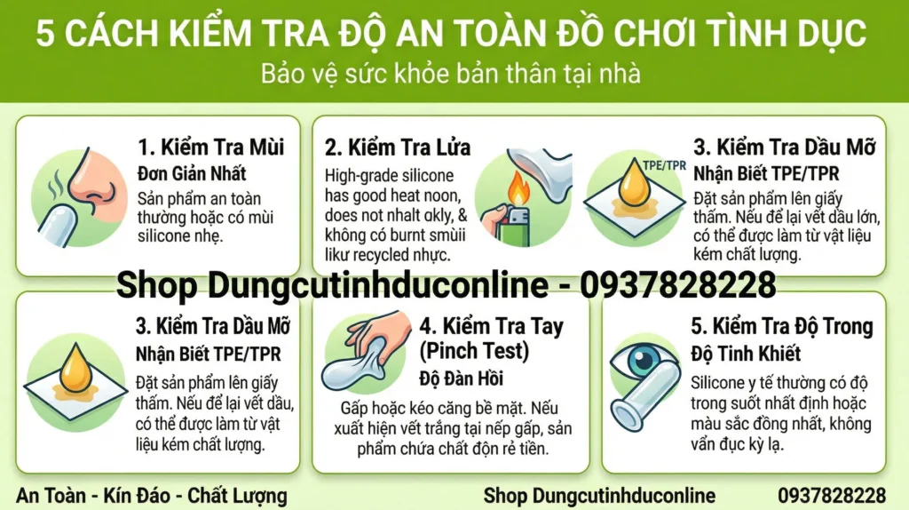 Cach kiem tra chat lieu do choi tinh duc Cach kiem tra chat lieu do choi tinh duc