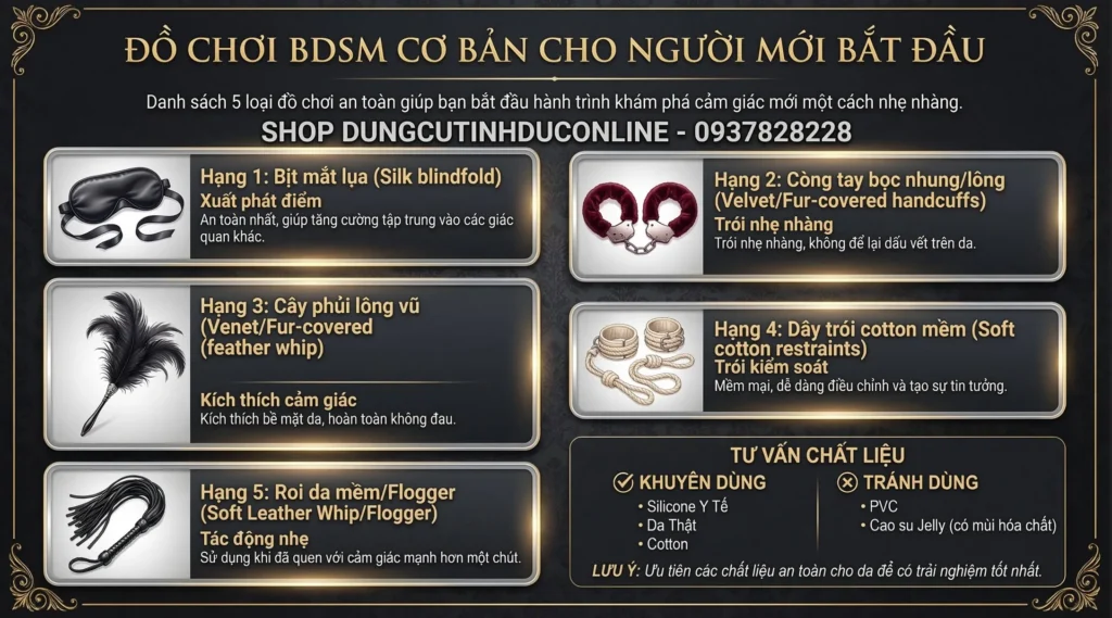đồ chơi bdsm cơ bản
