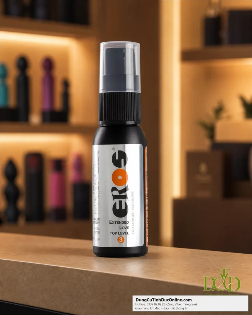Chai Xịt Eros Extended Love Top Level 3 — 30ml, Sản Xuất Tại Đức, Bảng Thành Phần Rõ Ràng chai xit eros extended love top level 3 30ml 4
