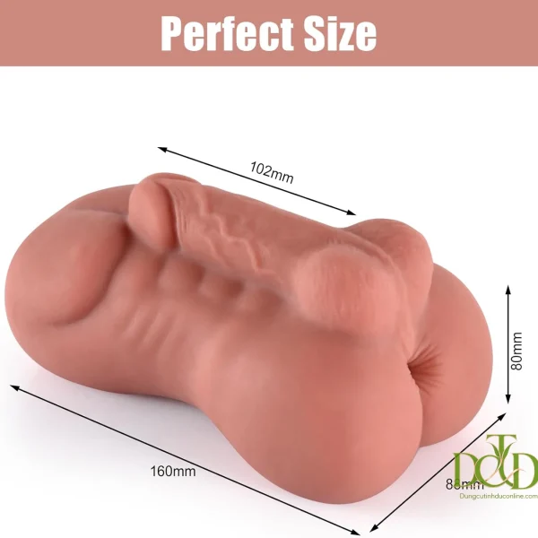 Cốc Thủ Dâm Bán Thân Mini 2 Trong 1, Dildo & Kênh Hậu Môn coc thu dam ban than mini 2 trong 1 4