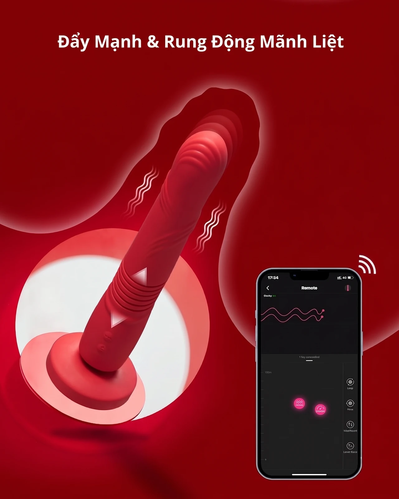 Lovense Gravity - Dildo Rung Thụt Tự Động, Đế Hút Lovense Gravity - Dildo Rung Thụt Tự Động, Đế Hút - Ảnh 5