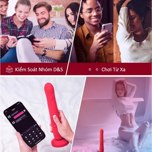 Lovense Gravity - Dildo Rung Thụt Tự Động, Đế Hút duong vat gia lovense gravity 15