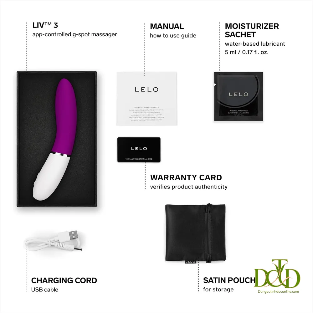 LELO Liv 3 Máy Rung Điểm G Kết Nối App Tính Năng Nổi Bật