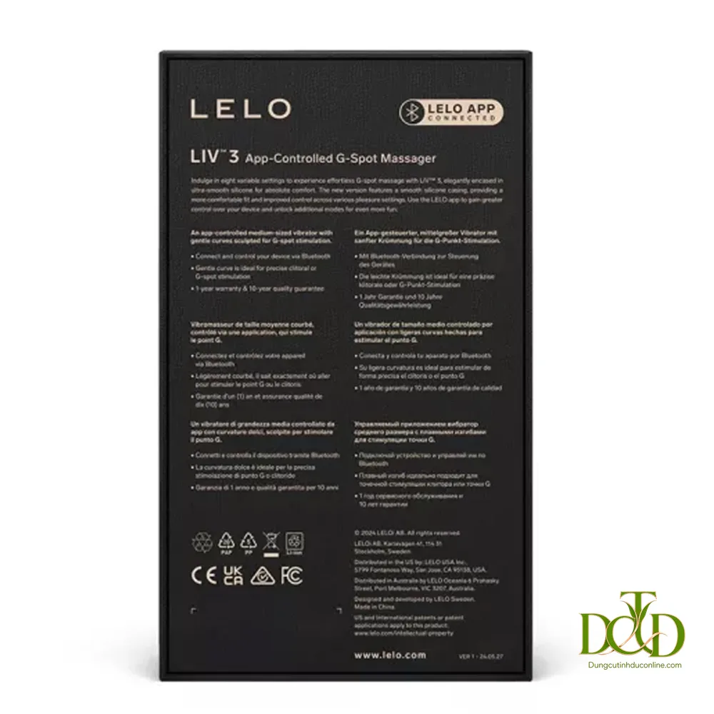 LELO Liv 3 Máy Rung Điểm G Kết Nối App Giá & Đặt Hàng