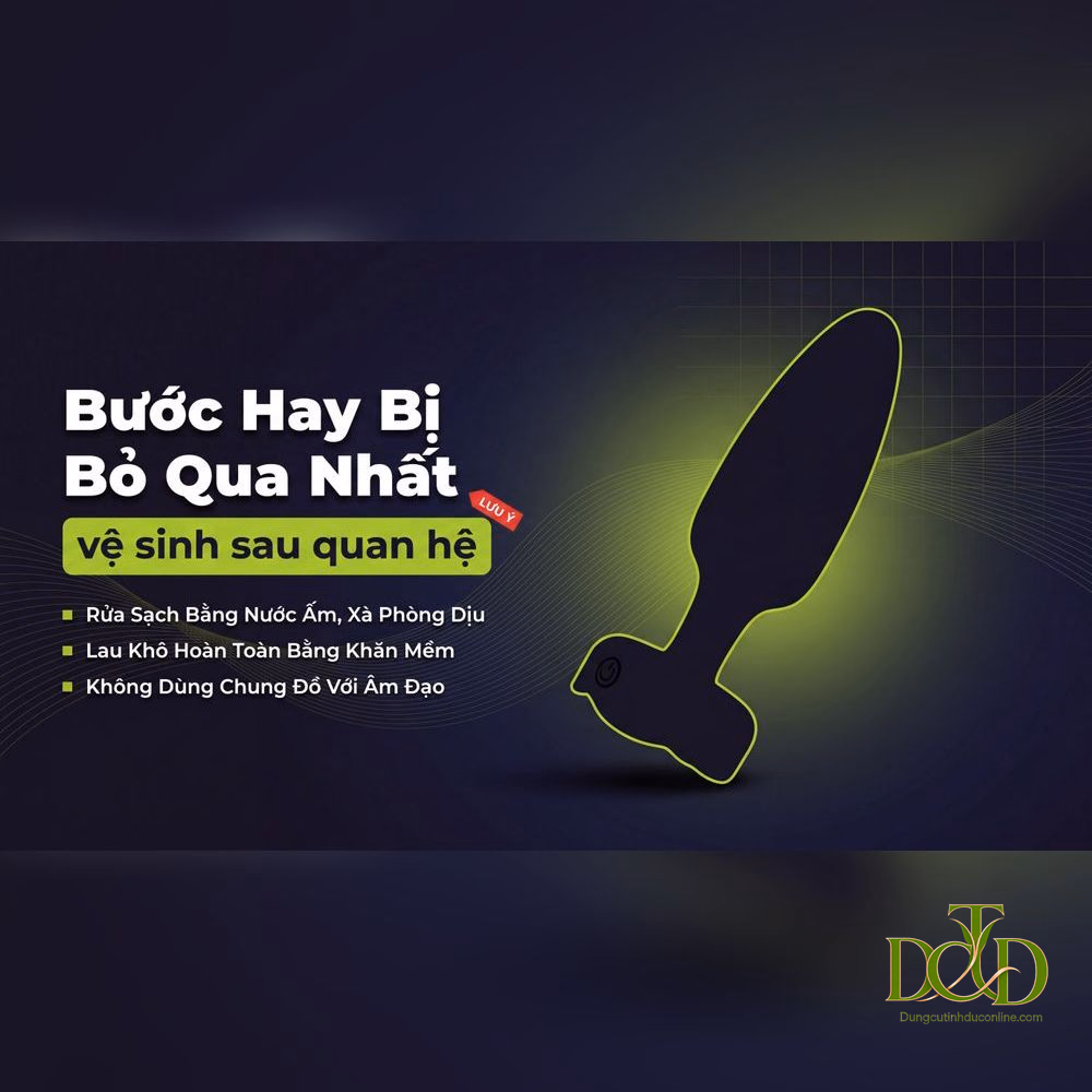 Vệ sinh và bảo quản đồ chơi hậu môn đúng theo chất liệu