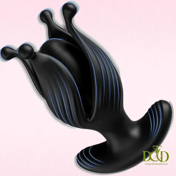 Butt Plug Cánh Hoa Xoay 360 Độ: Điện Thoại Thành Tay Cầm, 5 Kiểu Chơi Trong Một App butt plug hau mon triton canh hoa xoay 360 ket noi app 02