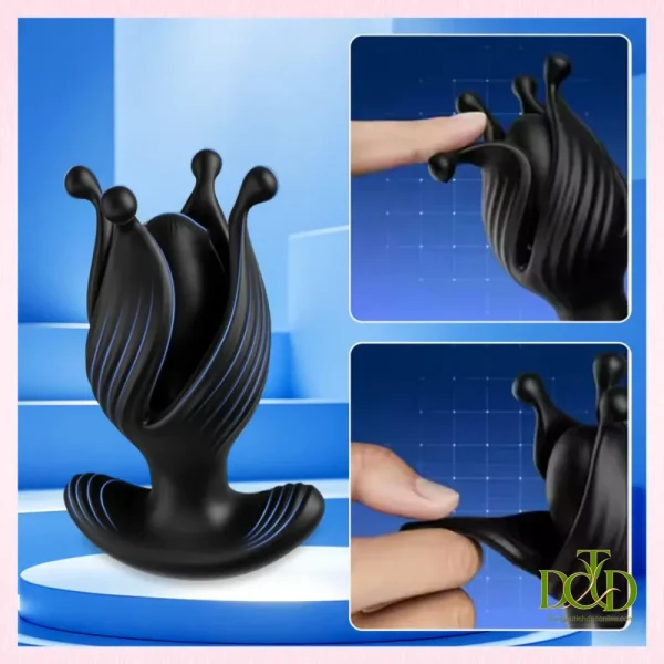 Butt Plug Cánh Hoa Xoay 360 Độ: Điện Thoại Thành Tay Cầm, 5 Kiểu Chơi Trong Một App butt plug hau mon triton canh hoa xoay 360 ket noi app 05
