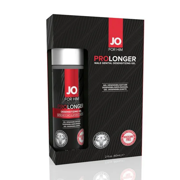 Gel Kéo Dài JO Prolonger 60ml - Tinh Dầu Thảo Mộc, Không Benzocaine
